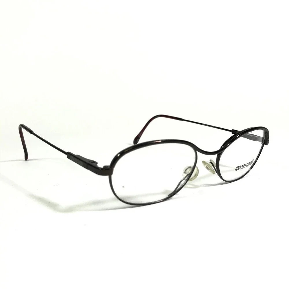 Roberto Cavalli Eyeglasses Frames Bacco 12 763 Grey Round Full Rim 48-17-140